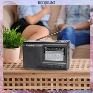 [Redjie.sg] KK-2005 9 Bands Shortwave Radio Earphone Jack AM/FM/SW Portable Radio for Senior