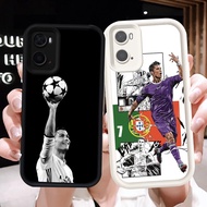 Z-5 CR7 Ronaldo football White Black Case Casing for OPPO A76 A57e A57s A57 A36 Case