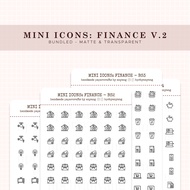 Finance V2 - Bundled | Functional Minimal Planner Stickers