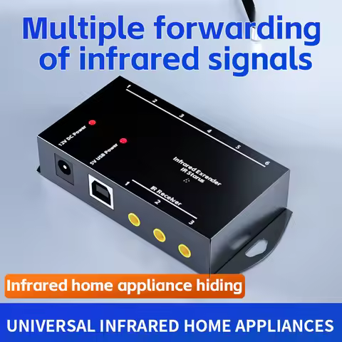 Infrared Repeater Extender Kit, Hidden IR Remote Extender Set, Suitable for Remote Control Extender 