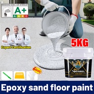 12 in 1 Epoxy sand floor paint Self-leveling water epoxy floor paint Formaldehyde-free cat lantai ep