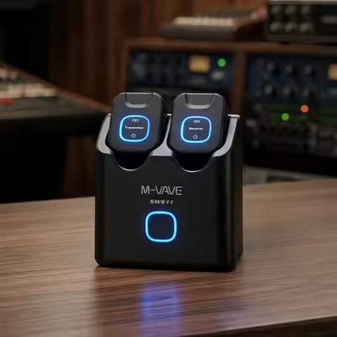 M-VAVE WP-11 Plug-and-Play 5.8GHz Digital Wireless Audio System 4.6ms Low Delay 24Bit/48kHz HD Sound