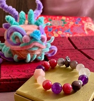 Crystal.EAA 火運新年設計款手串 奼紫嫣紅 摩根石 薔薇輝 紫水晶