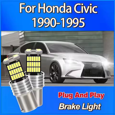 Brake Light 1157 BAY15D P21/5W High Power 12V Plug And Play 360 Degree Lighting For Honda Civic 1990