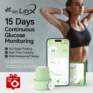 LinX CGM Continuous Glucose Monitoring System 15Daysx24H Real-time Blood Sugar Test No Finger Pricki