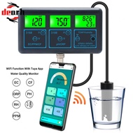 7-in-1 Portable Pool Water Quality Tester with For WiFI and For Tuya App Control