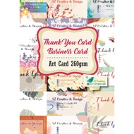 Thank You Card / Business Card (Kad Bisnes) / Name Card (Kad Nama)