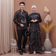 Gamis Batik Couple - Gamis Batik Terbaru - Gamis Batik Kombinasi -