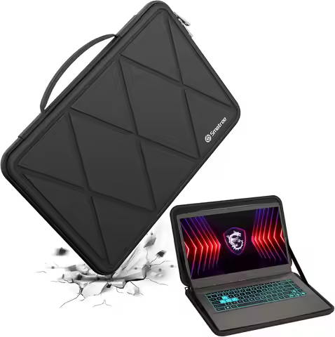 15-16 inch Laptop Hard Case, 15.6 inch Waterproof Shockproof Computer Bag Compatible with MSI Thin A