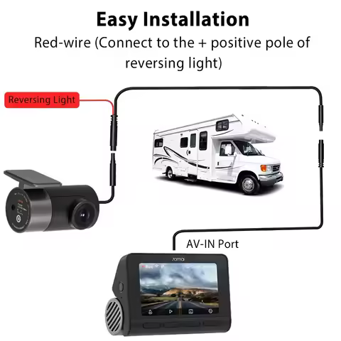 FOR AZDOME Extend Cable for PG17/PG02/GS63H 4 Pin 5.5 meters, extend cable for mirror dashcam rear v