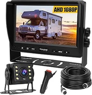 Backup Camera AHD 1080P Reverse Rear View Back up Cameras System Kit 7Inch Monitor with HD Night Vis