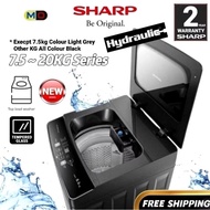 [FREE SHIPPING] SHARP 7.5KG/8.5KG/9.5KG/10.5KG/12.5KG/15.5KG/20KG Fully Auto Top Load Washing Machin