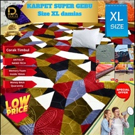 Carpet Rug Permaidani Karpet Velvet Tebal  5D SAIZ XL LIVING ROOM LEMBUT GEBU SELESA READUY STOCK