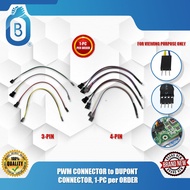 PWM CONNECTOR to DUPONT CONNECTOR, 1-PC per ORDER