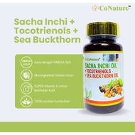 CONATURE SACHA INCHI PLUS | SACHA INCHI + TOCOTRIENOLS+ SEABUCKTHORN | HABBATUS SAUDA + TOCOTRIENOLS