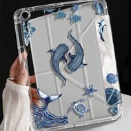 Marine Elements & Whales Protective Case Compatible With IPad Air 8(M4)2026(11-Inch), Air 4/5 10.9 I