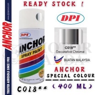 ANCHOR CHROME C018 DECORATIVE CHROME CAN SPRAY PAINT CAT TIN 400ML CAT SPRAY TIN 100% ORIGINAL