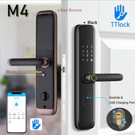 Digital Door Lock Fingerprint Lock 5 Ways Unlocking Methods TTlockAPP Management and Use Convenient True lock Cylinder Smart lock M4