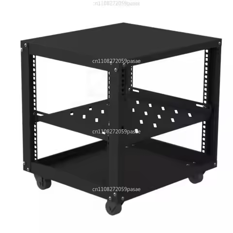 12U 9U Microphone Cabinet Simple Open 19 Inch Mobile Amplifier Audio Rack Equipment Case