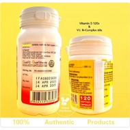 ♞,♘,♙TRIPLE Vitamins in 60s &amp; 120s bottle (Vitamin D3- Fern D, Vitamin B - Fern Activ, Calcium - Mi