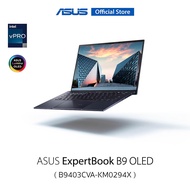 ASUS ExpertBook B9 OLED B9403CVA-KM0294X 14 Inch 3K OLED Intel Core i7-1355U Intel Iris Xᵉ Graphics 16GB LPDDR5 1TB M.2 2280 NVMe PCIe 4.0 SSD