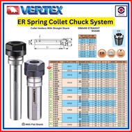 VERTEX TAIWAN Straight Shank Collet Holder ER Collet Chuck System er11 er16 er20 er25 er32 er40 V-50