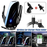 屯京 - 15W 360度旋轉車載無線充電手機支架 感應開合車用手機架(平行進口)