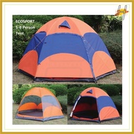 BIG TENT ❗EcoSport Double Layer Hexagonal Camping Tent (5-8 Person)