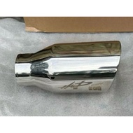 HKS double layer Chrome tip 3.5” 4” outlet slant stainless steel tip universal exhaust tip Kereta ek