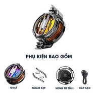 Quạt tản nhiệt điện thoại sò lạnh Memo CX12 / CX10 / CX07 / CX15 / DL22 có màn hình hiển thị nhiệt đ