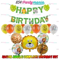 Safari Jungle birthday balloon complete party set safari balloon with banner party bundle set decor 