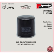 UMW GEP Engine Oil Filter Perodua Myvi 2018' , Aruz , Axia , Bezza