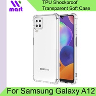 Samsung Galaxy A12 Back Cover / Transparent Shockproof Soft Case