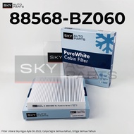 PureWhite Agya Ayla Cabin AC Filter Before 2023 Calya Sigra Ertiga 88568-BZ060