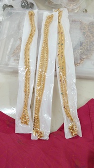 indian jewellery gold plated anklet (not916) size:11