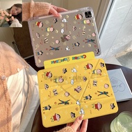 Apple ipad11 tablet case air7/6 protective case pro2024 with pen slot air5/4 iPad case 9/8/7 case mo