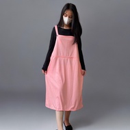 Overal Kodok Oversize Overall Midi Dress Dinda Sleveeless Home Dress Jumbo Zh