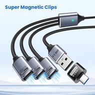 USB Splitter 3 Port With USBC Adapter for Laptop, 1 in 3 Out Extension Cable, Data and Power Cable C