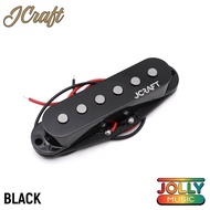 JCraft Leviathan Strat Hot Rodded Single Coil Middle Pickup (Black / White)