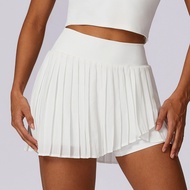【ALO】 Alo Yoa Womens Casual Pleated Sports Skirt Two-Piece Quick-Drying Anti-Exposure Fitness Tennis