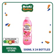 [Wholesale - 24s] Pokka Bandung Rose Milk (Bottle 500ml )