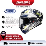 SHOEI X-FIFTEEN Escalate TC1 TC2 TC10 Helmet Original Motor Visor Topi Keledar Full Face Original Su