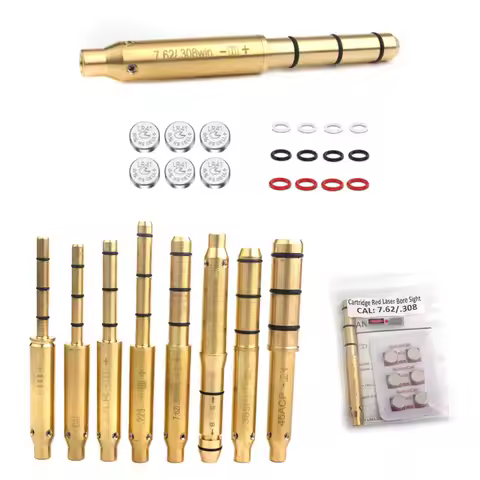 Outdoor .22lr Laser Bore Sight .177/22LR/.223/.17/. 38spl Cal Laser Boresighter 45ACP 9MM Laser Coll