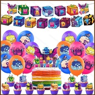 NS5 Blox Fruits theme kids birthday party decorations banner cake topper balloons set supplies SN5