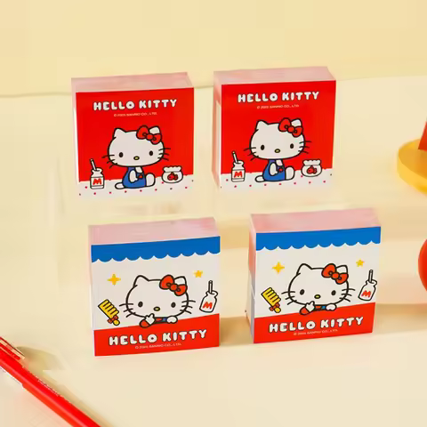 250Sheets Genuine Sanrio Hello Kitty Paper Note Loose Leaf Decorative Paper Message Memo Notes Offic