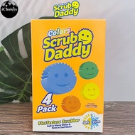 Scrub Daddy_Colors 4 Pack ฟองน้ำทำความสะอาดอเนกประสงค์