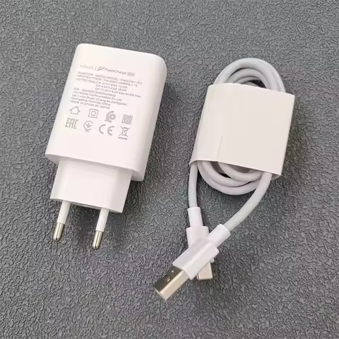 44W Original Vivo Fast Charger EU/US FlashCharge 2.0 Power Adapter Type C Cable For VIVO Y100 Y36 X5