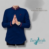 Baju Koko Pria Lengan Panjang SULTAN PAKISTAN Jumbo Big Size Oversised M-3XL