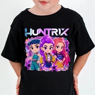 KATUN Kaos huntrix kpop demon hunter - Huntrix Kpop Demon Hunters T-Shirt Unisex combed cotton