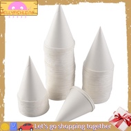 [jellyfishleaf]White Paper Cone Cups, Snow Cone Cups,Coated Leakproof Cone Paper Cups for , Shaved I